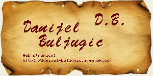 Danijel Buljugić vizit kartica